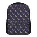 Blue And Beige Mantis Pattern Print Casual Backpack