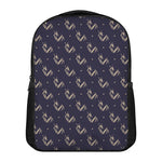 Blue And Beige Mantis Pattern Print Casual Backpack