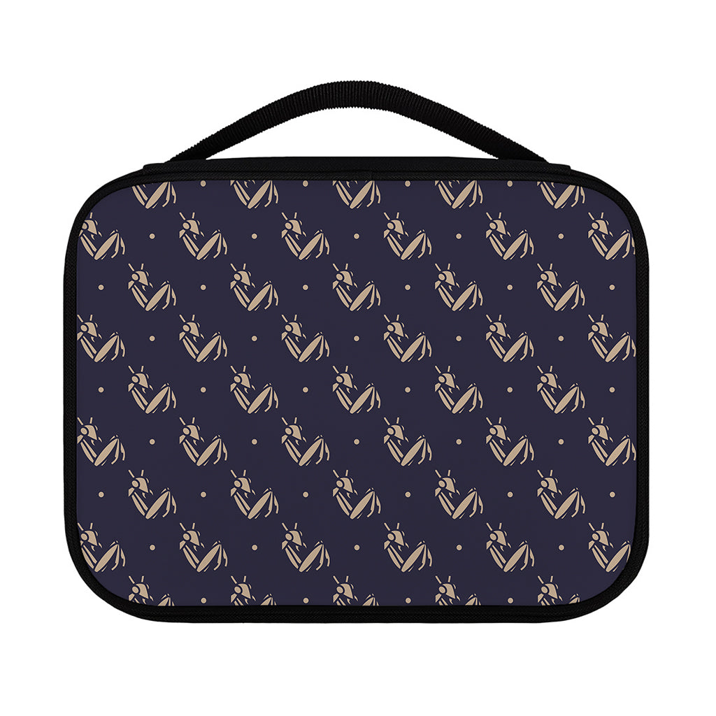 Blue And Beige Mantis Pattern Print Classic Bible Case