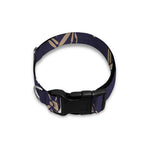Blue And Beige Mantis Pattern Print Dog Collar