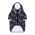 Blue And Beige Mantis Pattern Print Dog Zip Up Hoodie