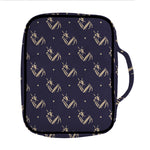 Blue And Beige Mantis Pattern Print Front Pocket Bible Bag