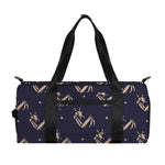 Blue And Beige Mantis Pattern Print Gym Bag