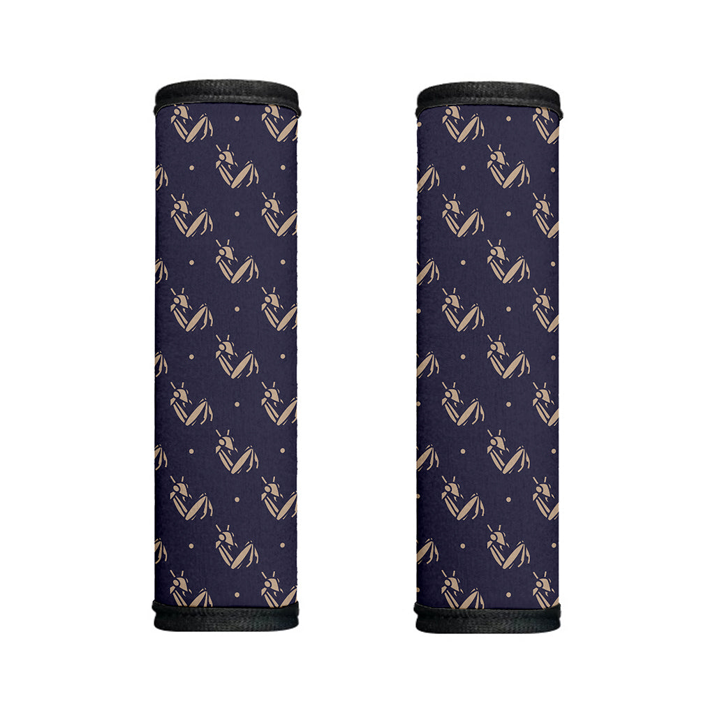 Blue And Beige Mantis Pattern Print Handle Covers