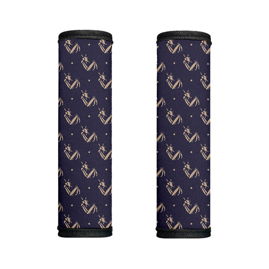 Blue And Beige Mantis Pattern Print Handle Covers