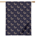 Blue And Beige Mantis Pattern Print House Flag