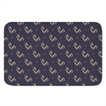 Blue And Beige Mantis Pattern Print Indoor Door Mat