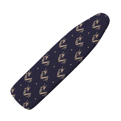 Blue And Beige Mantis Pattern Print Ironing Board Cover