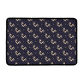Blue And Beige Mantis Pattern Print Kitchen Mat
