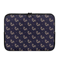 Blue And Beige Mantis Pattern Print Laptop Sleeve