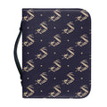 Blue And Beige Mantis Pattern Print Leather Bible Cover
