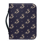 Blue And Beige Mantis Pattern Print Leather Bible Cover