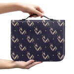 Blue And Beige Mantis Pattern Print Leather Bible Cover