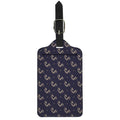 Blue And Beige Mantis Pattern Print Luggage Tag