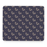 Blue And Beige Mantis Pattern Print Mouse Pad