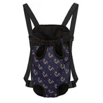Blue And Beige Mantis Pattern Print Pet Carrier Backpack