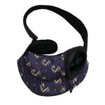 Blue And Beige Mantis Pattern Print Pet Sling Carrier
