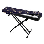 Blue And Beige Mantis Pattern Print Piano Keyboard Cover