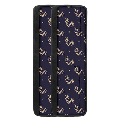 Blue And Beige Mantis Pattern Print Refrigerator Handle Covers