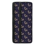 Blue And Beige Mantis Pattern Print Refrigerator Handle Covers
