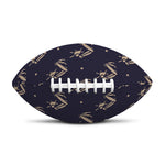 Blue And Beige Mantis Pattern Print Rugby Ball
