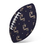 Blue And Beige Mantis Pattern Print Rugby Ball