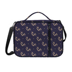 Blue And Beige Mantis Pattern Print Shoulder Strap Bible Bag