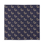 Blue And Beige Mantis Pattern Print Silk Bandana