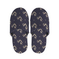 Blue And Beige Mantis Pattern Print Slippers