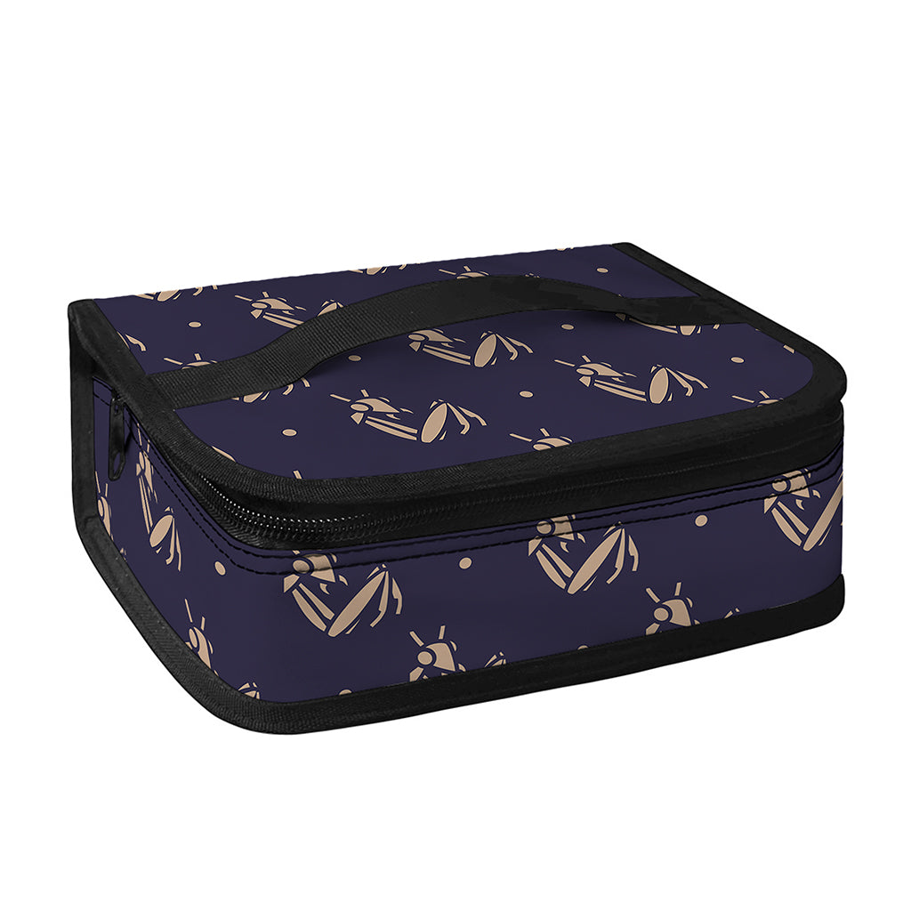Blue And Beige Mantis Pattern Print Small Lunch Bag