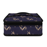 Blue And Beige Mantis Pattern Print Small Lunch Bag