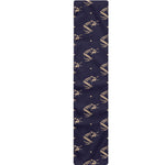 Blue And Beige Mantis Pattern Print Table Runner