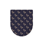 Blue And Beige Mantis Pattern Print Toilet Lid Cover