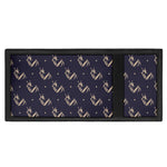 Blue And Beige Mantis Pattern Print Trifold Wallet