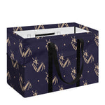 Blue And Beige Mantis Pattern Print Utility Tote Bag