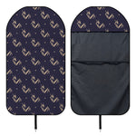 Blue And Beige Mantis Pattern Print Waterproof Car Seat Cover