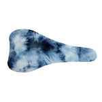 Blue And Black Acid Wash Tie Dye Print Bicycle Seat Cover