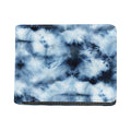 Blue And Black Acid Wash Tie Dye Print Bifold Wallet