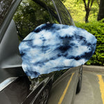 Blue And Black Acid Wash Tie Dye Print Car Side Mirror Covers