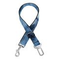 Blue And Black Acid Wash Tie Dye Print Dog Seat Belt