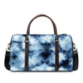 Blue And Black Acid Wash Tie Dye Print Duffel Bag
