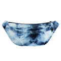 Blue And Black Acid Wash Tie Dye Print Fanny Pack