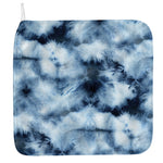Blue And Black Acid Wash Tie Dye Print Hand Towel