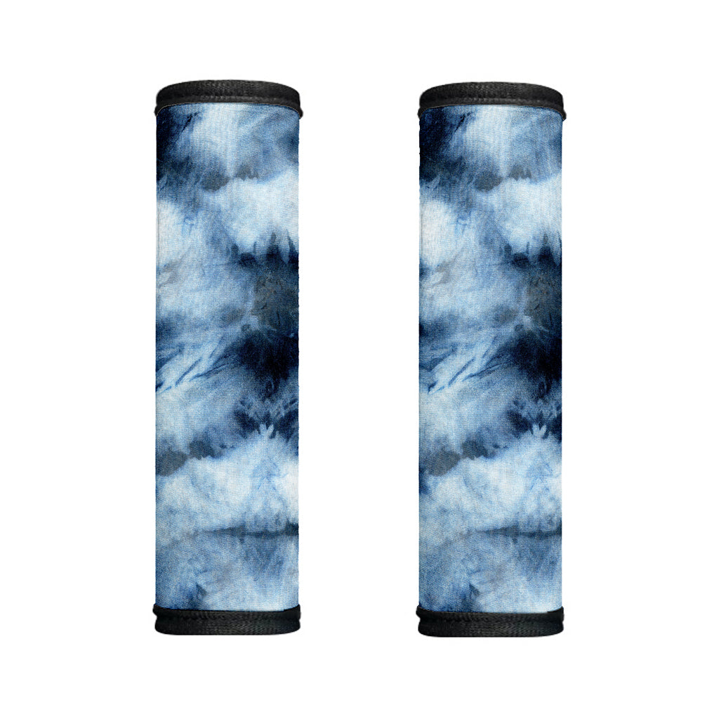 Blue And Black Acid Wash Tie Dye Print Handle Covers