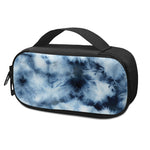 Blue And Black Acid Wash Tie Dye Print Insulin Cooler Travel Case