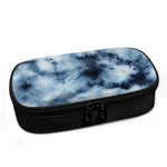 Blue And Black Acid Wash Tie Dye Print Insulin Cooler Travel Case