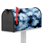 Blue And Black Acid Wash Tie Dye Print Mailbox Cover