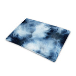 Blue And Black Acid Wash Tie Dye Print Pet Cooling Mat Cover