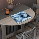 Blue And Black Acid Wash Tie Dye Print Placemat