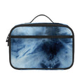Blue And Black Acid Wash Tie Dye Print Portable Lunch Bag